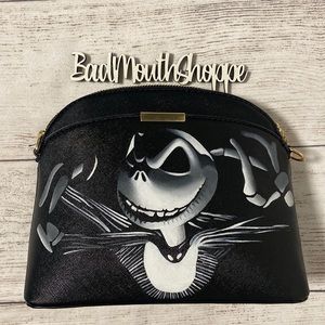 *Cup of Horrors Hand Painted NBC Pumpkin King Jack Skellington Halloween Purse